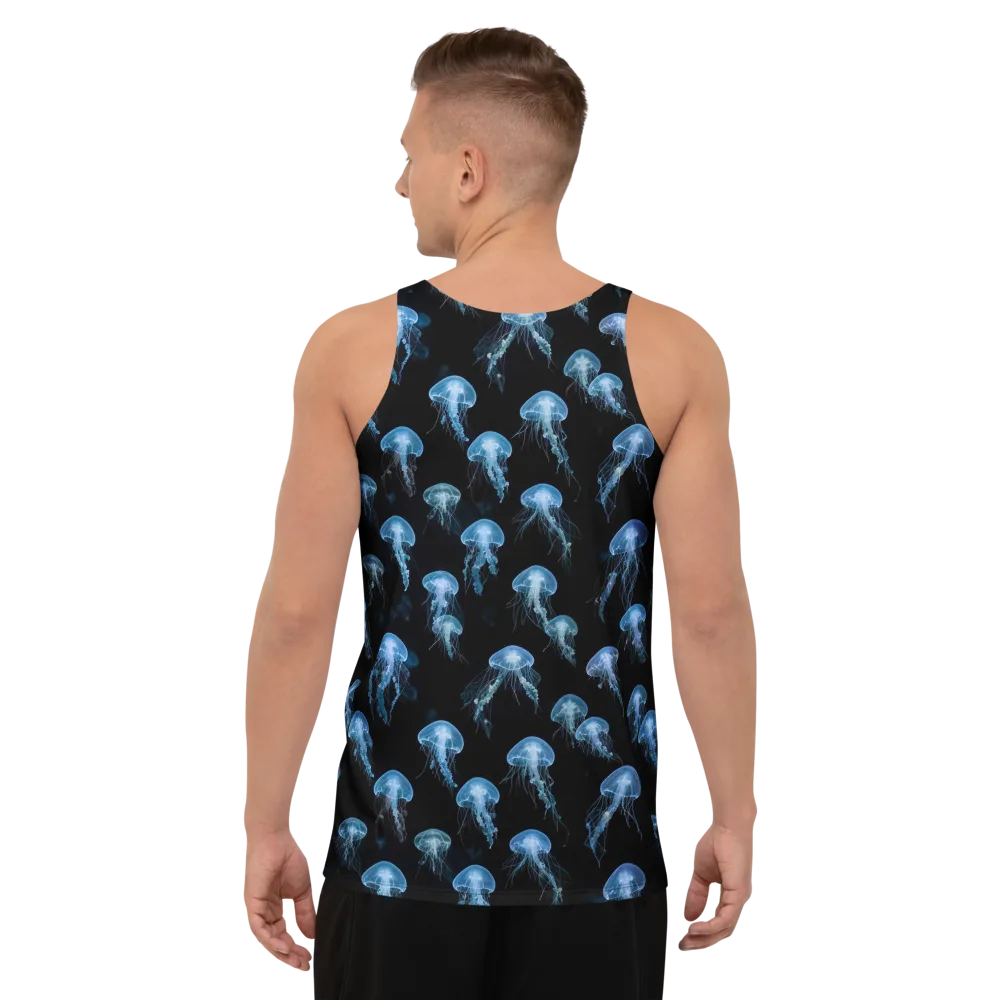 Midnight Drift on Men's Tank Top — Back
