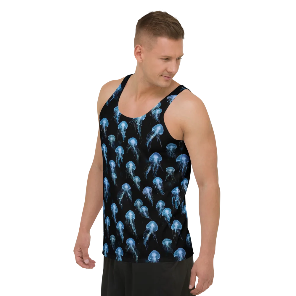 Midnight Drift on Men's Tank Top — Left Front