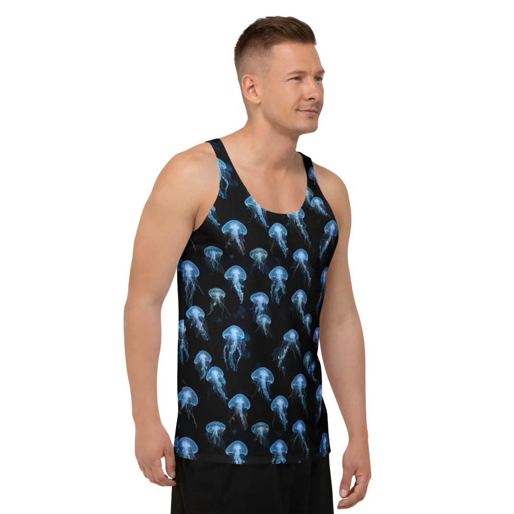 Midnight Drift on Men's Tank Top — Right Front