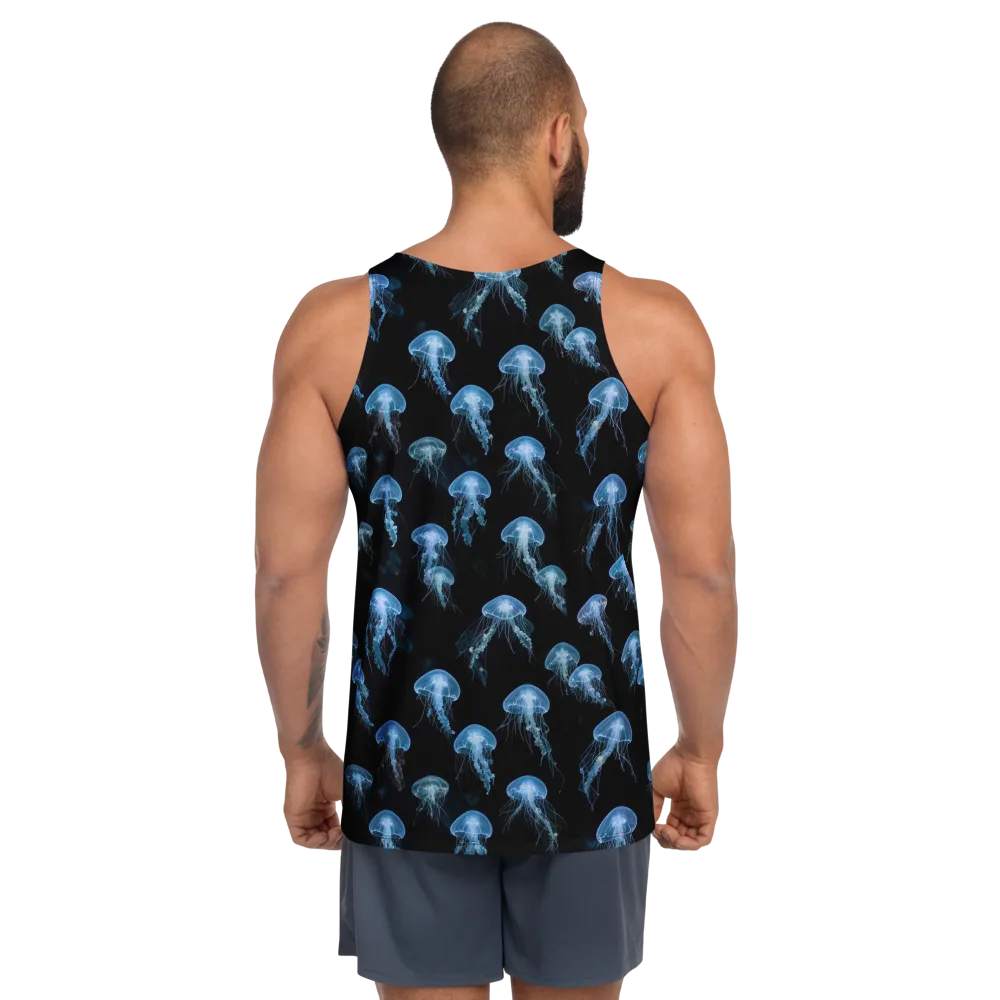 Midnight Drift on Men's Tank Top — Back