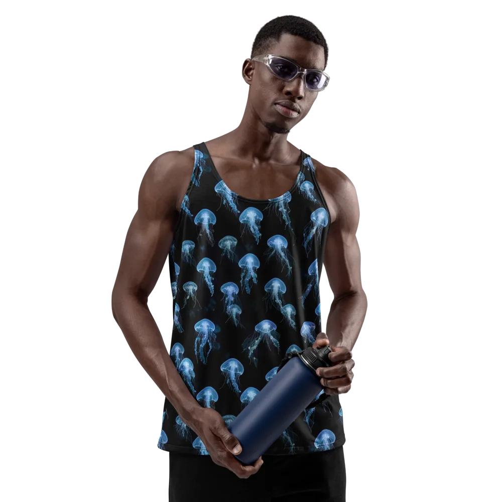 Midnight Drift on Men's Tank Top — Front