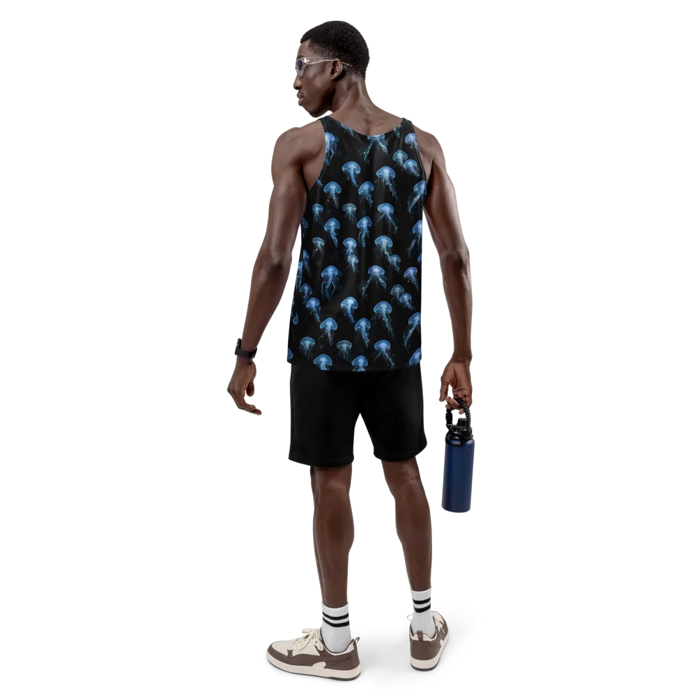 Midnight Drift on Men's Tank Top — Back
