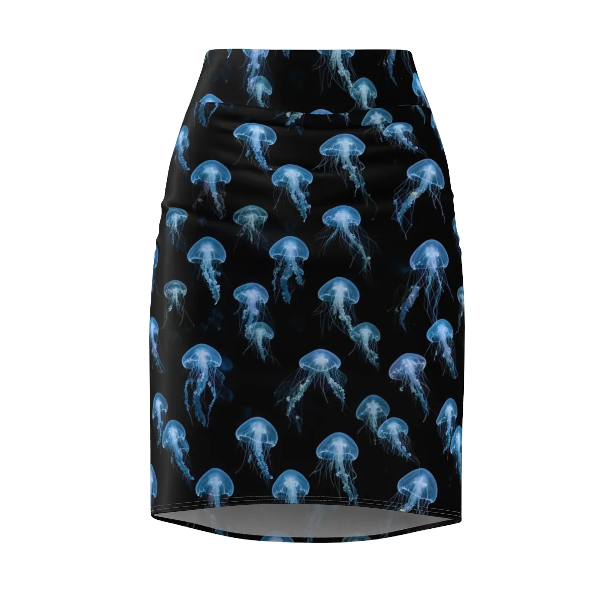 Midnight Drift on Pencil Skirt — Front