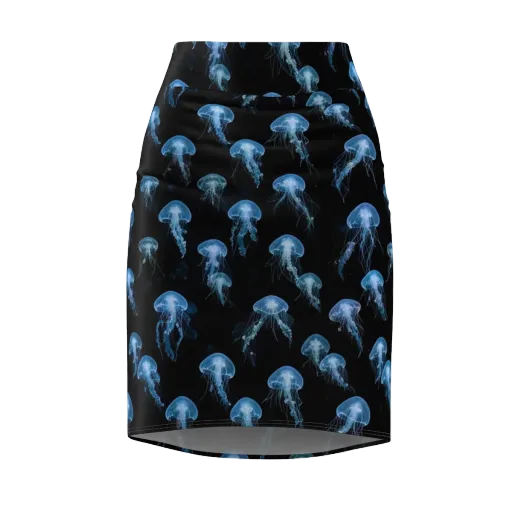 Midnight Drift on a Pencil Skirt