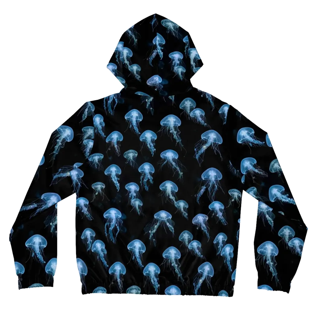 Midnight Drift on Women's Full-Zip Hoodie — Back