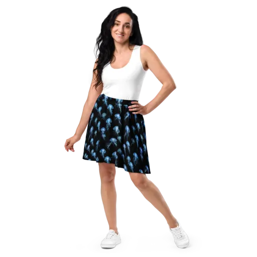 Midnight Drift on a Skater Skirt