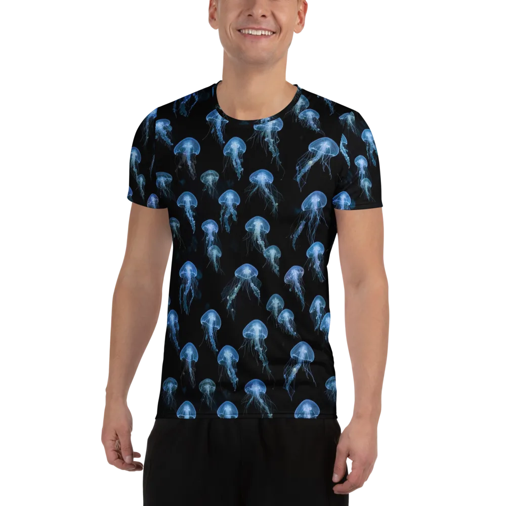 Midnight Drift on Men's Athletic T-Shirt — Front
