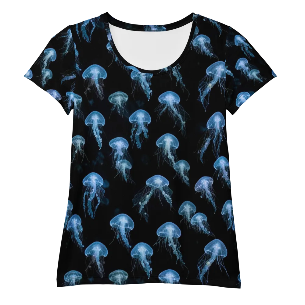 Midnight Drift on Women's Athletic T-Shirt — Front