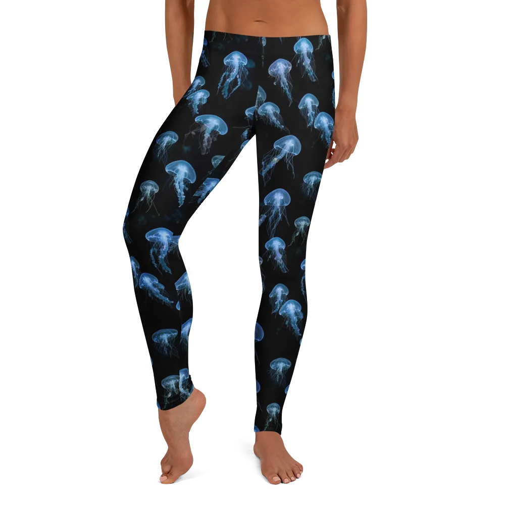 Midnight Drift on Leggings — Front