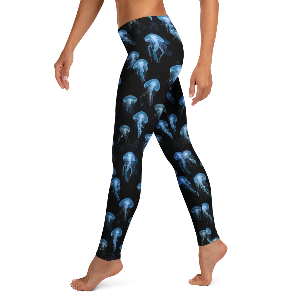 Midnight Drift on Leggings — Left