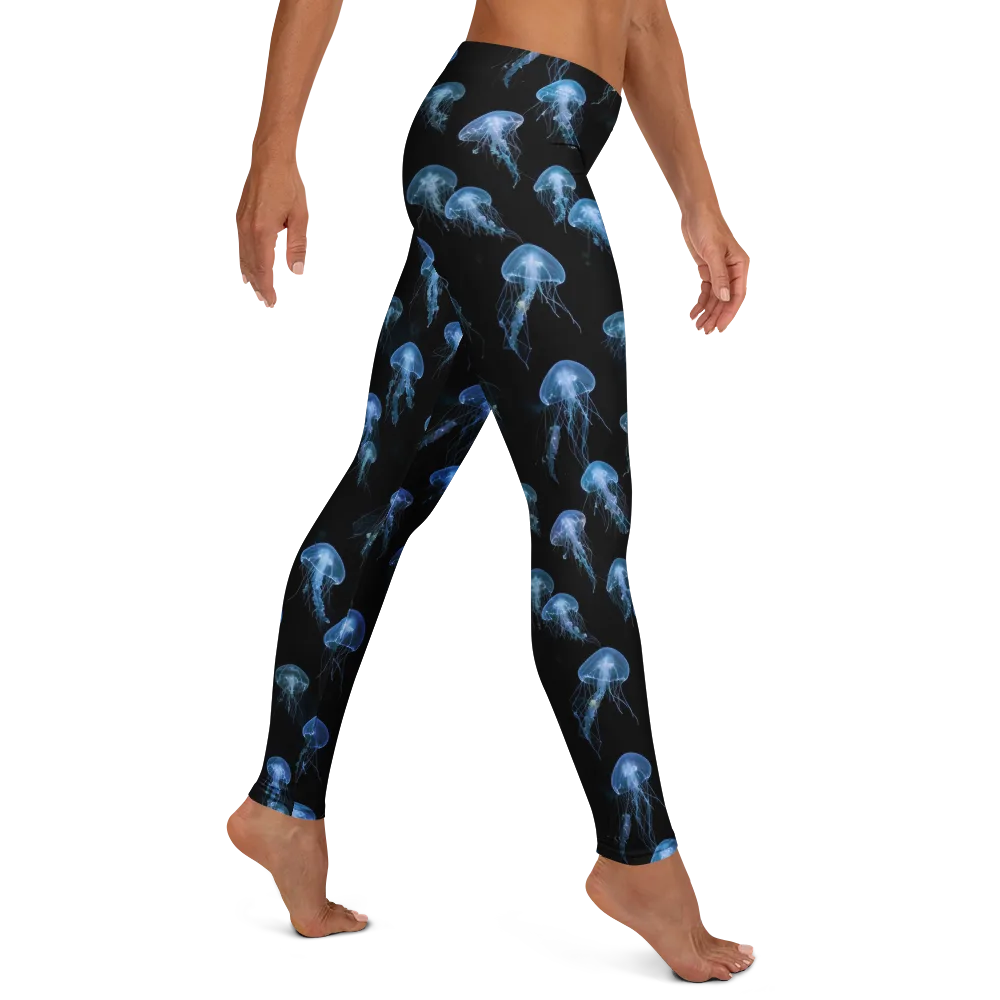Midnight Drift on Leggings — Right
