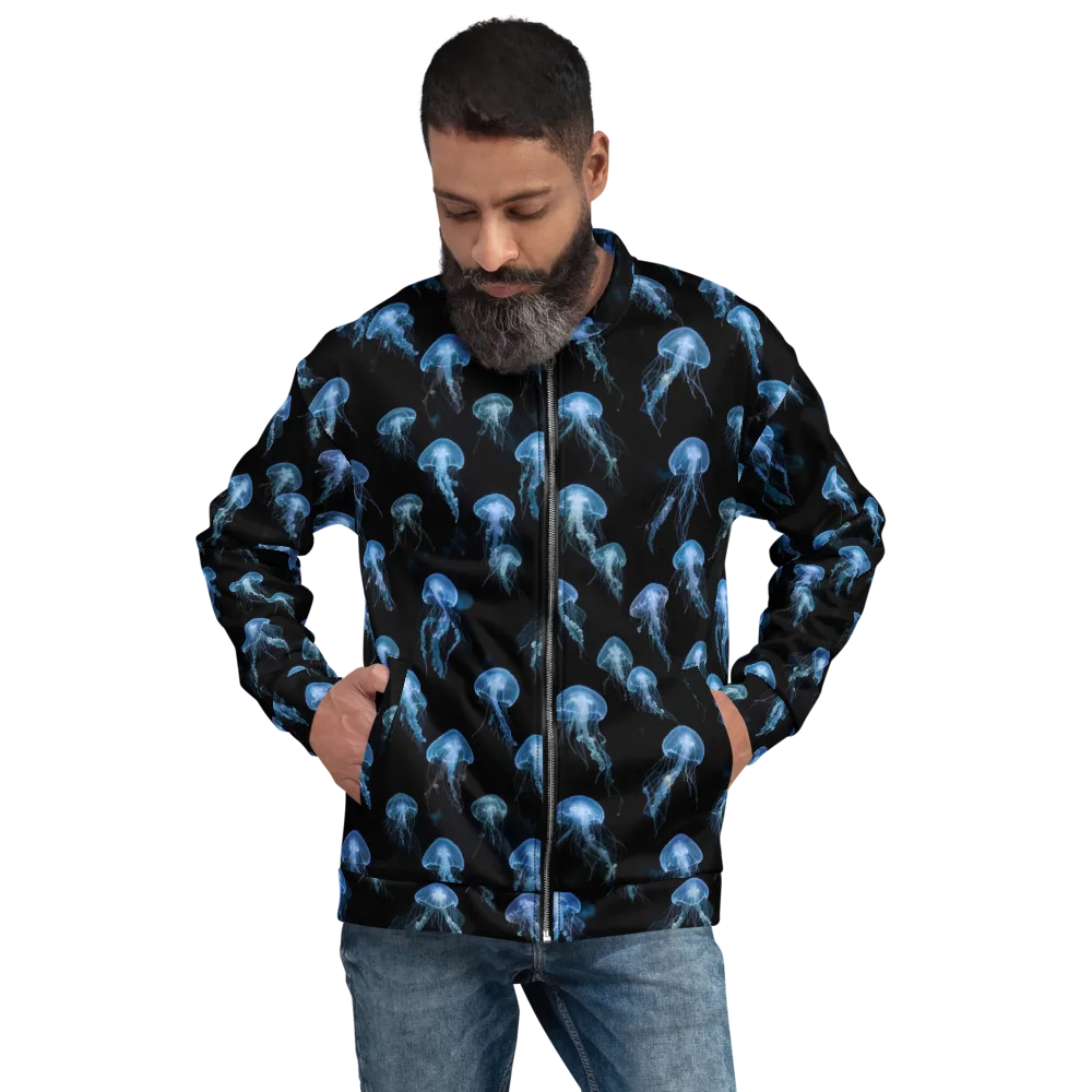 Midnight Drift on Bomber Jacket — Front