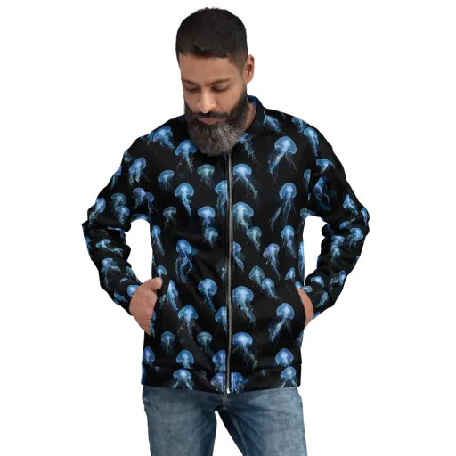 Midnight Drift on a Bomber Jacket