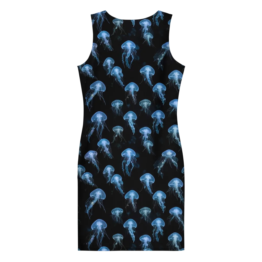 Midnight Drift on Bodycon Dress — Back