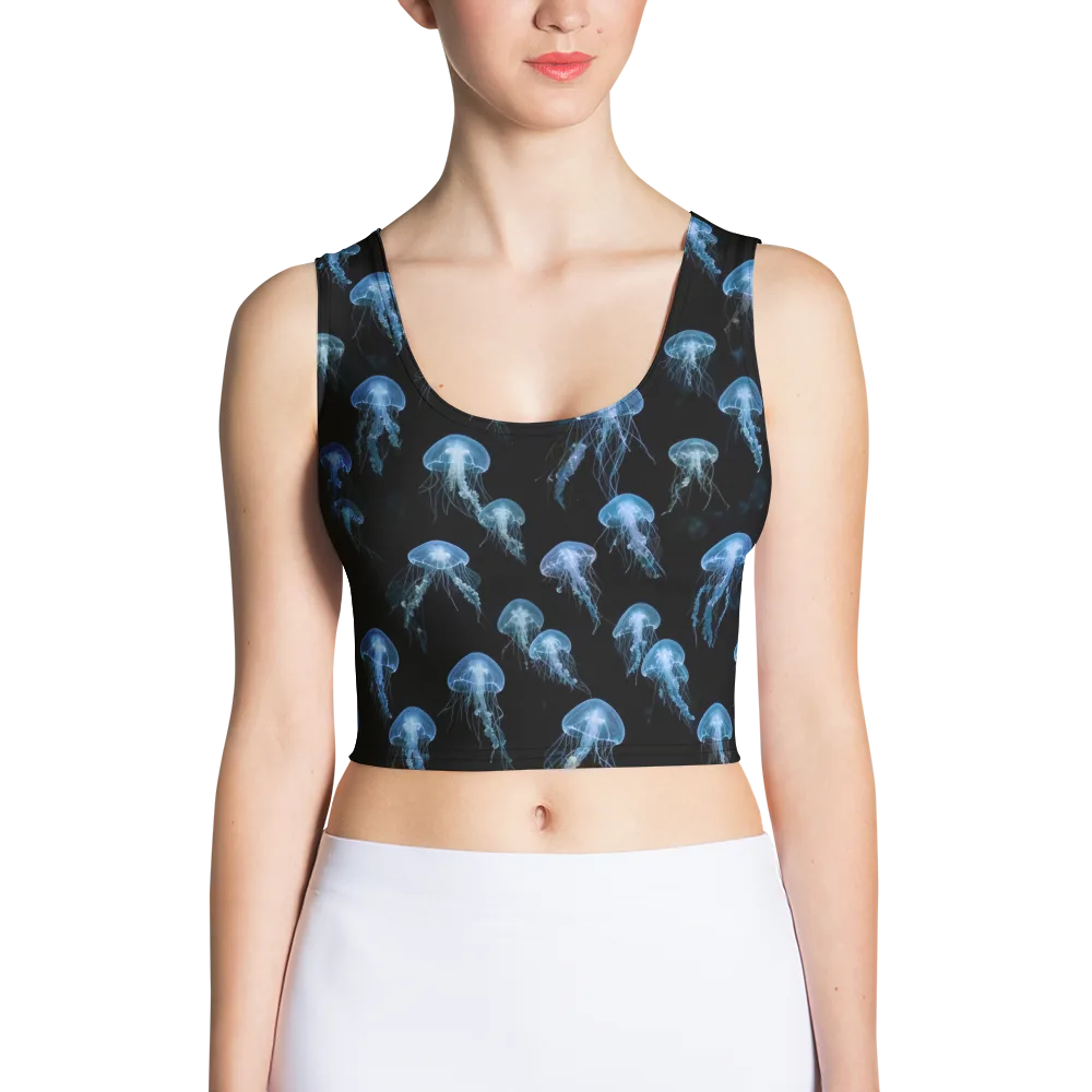 Midnight Drift on Crop Top — Front
