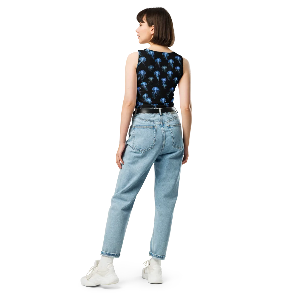 Midnight Drift on Crop Top — Back