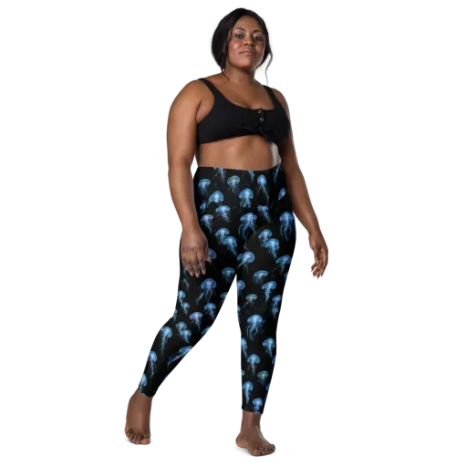Midnight Drift on a Leggings with Pockets