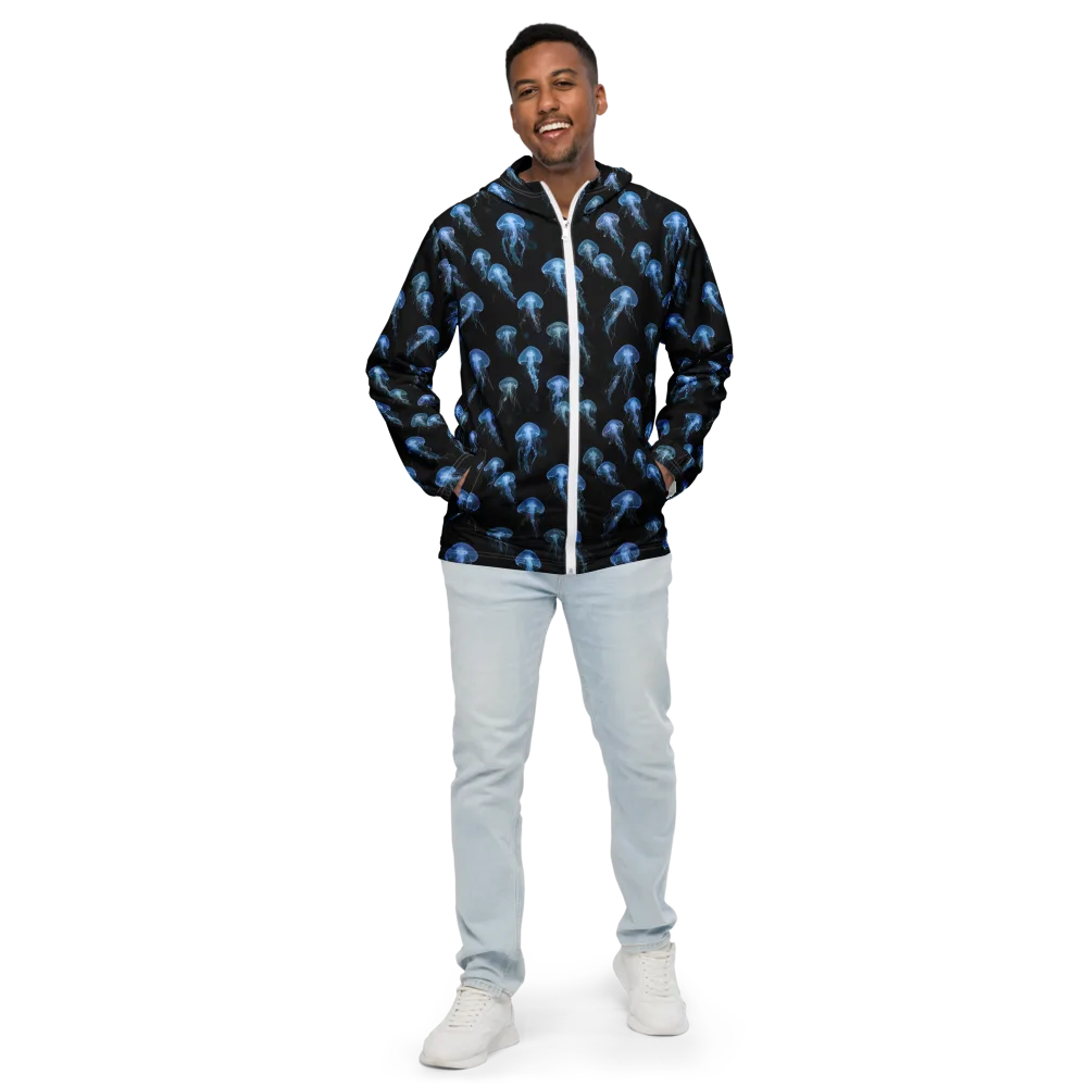 Midnight Drift on Men's Windbreaker — Front