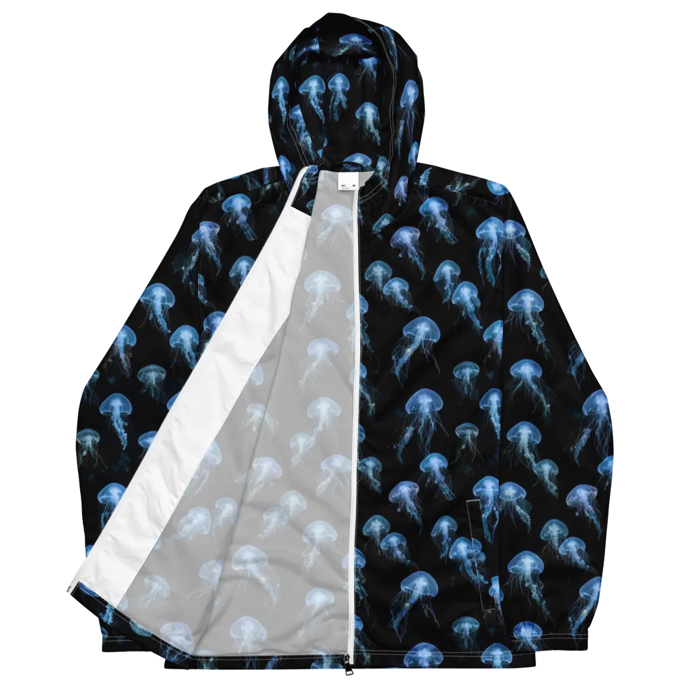 Midnight Drift on Men's Windbreaker — Front