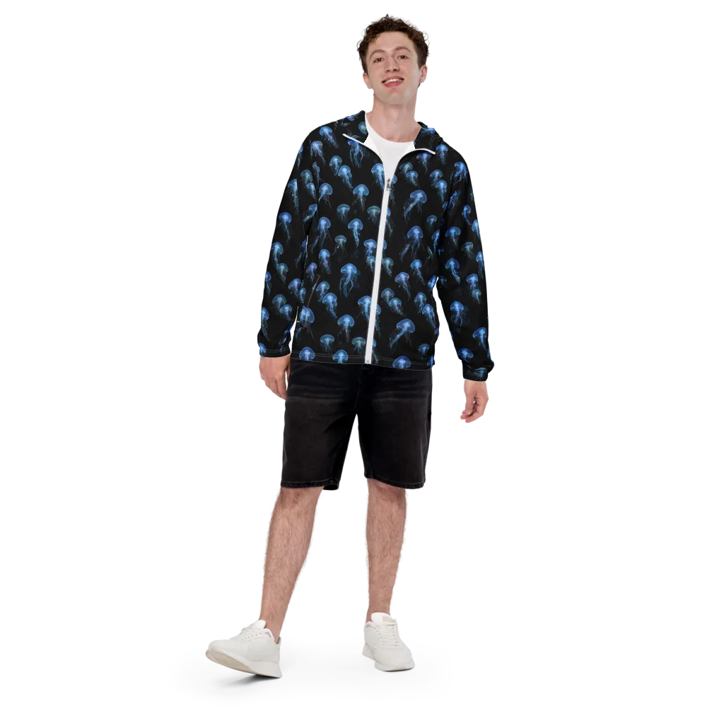 Midnight Drift on Men's Windbreaker — Front