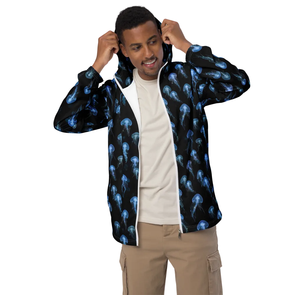 Midnight Drift on Men's Windbreaker — Front