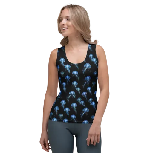 Midnight Drift on a Women's Tank Top