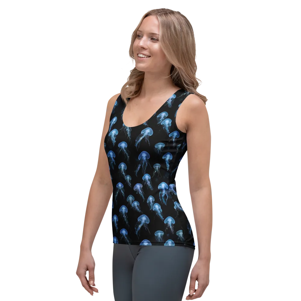 Midnight Drift on Women's Tank Top — Left Front