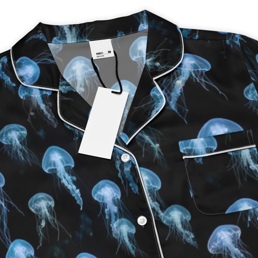 Midnight Drift on Women's Short Sleeve Pajama Top — Product details