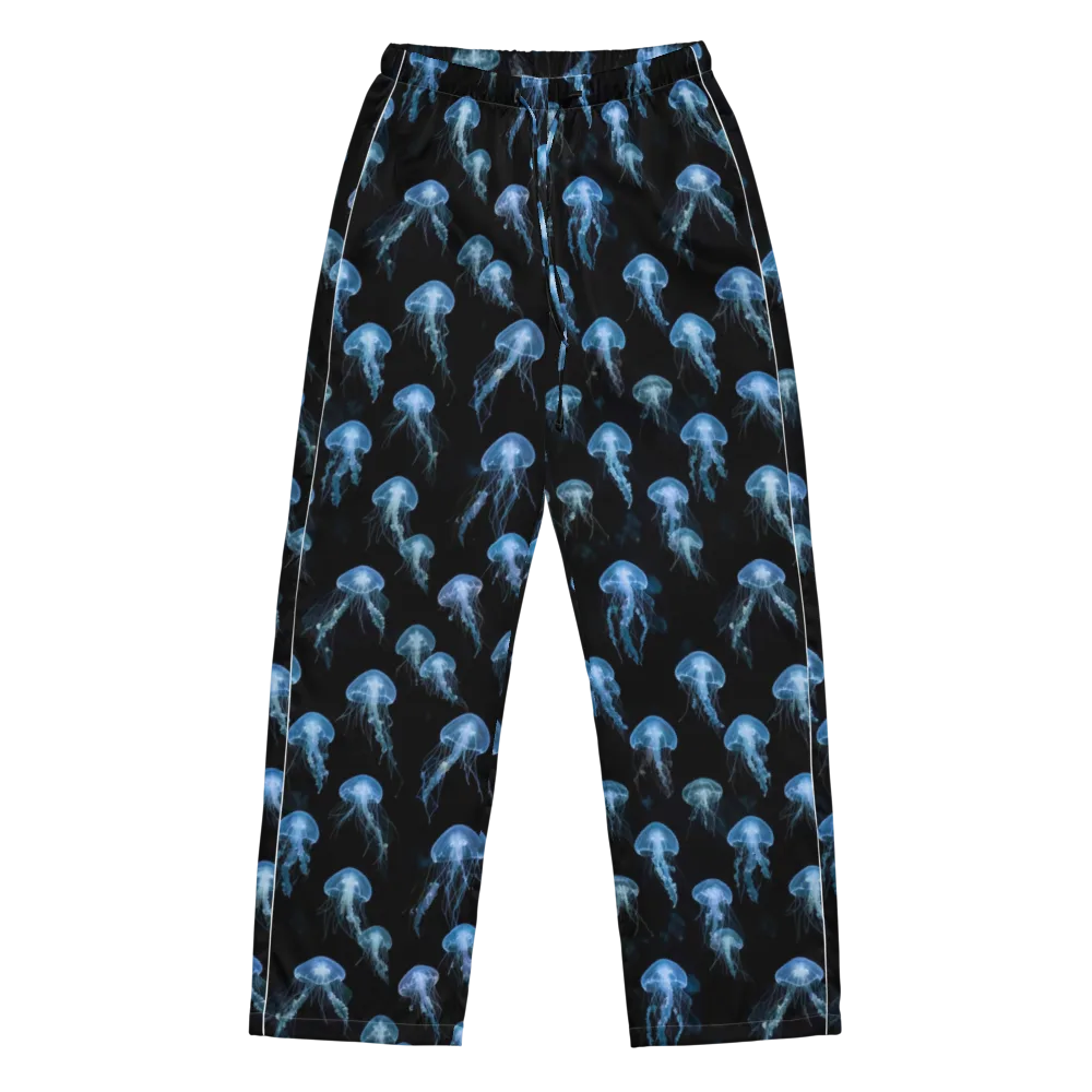 Midnight Drift on Women's Pajama Pants — Front