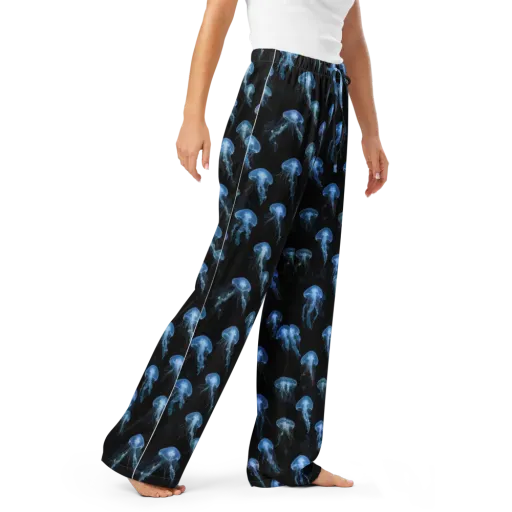 Midnight Drift on a Women's Pajama Pants