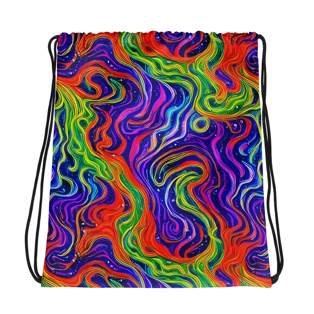 Kaleidoscope Tide on Drawstring Bag — Photo