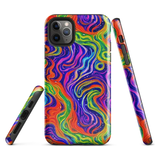 Kaleidoscope Tide on a Tough Case for iPhone®