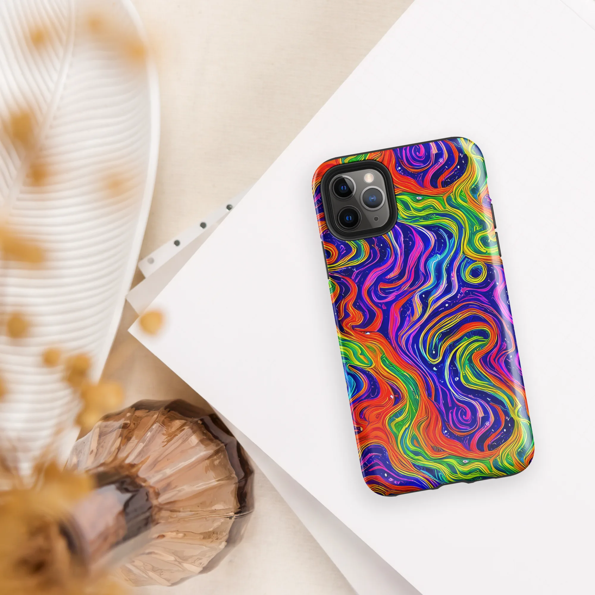 Kaleidoscope Tide on Tough Case for iPhone® — Front