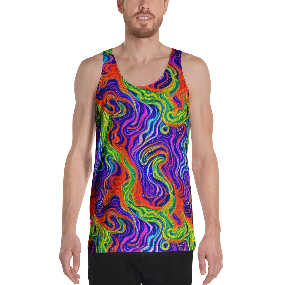 Kaleidoscope Tide on Men's Tank Top — Front