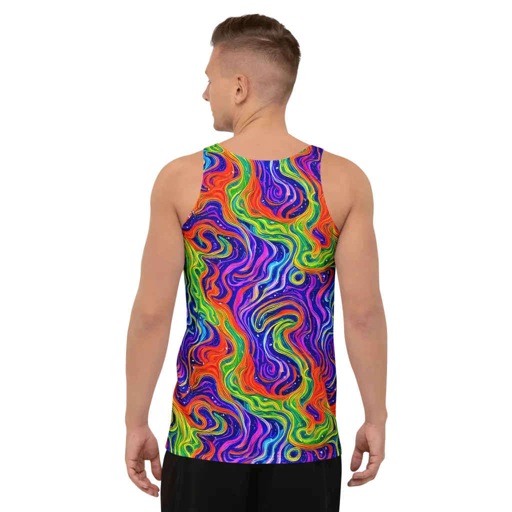 Kaleidoscope Tide on Men's Tank Top — Back