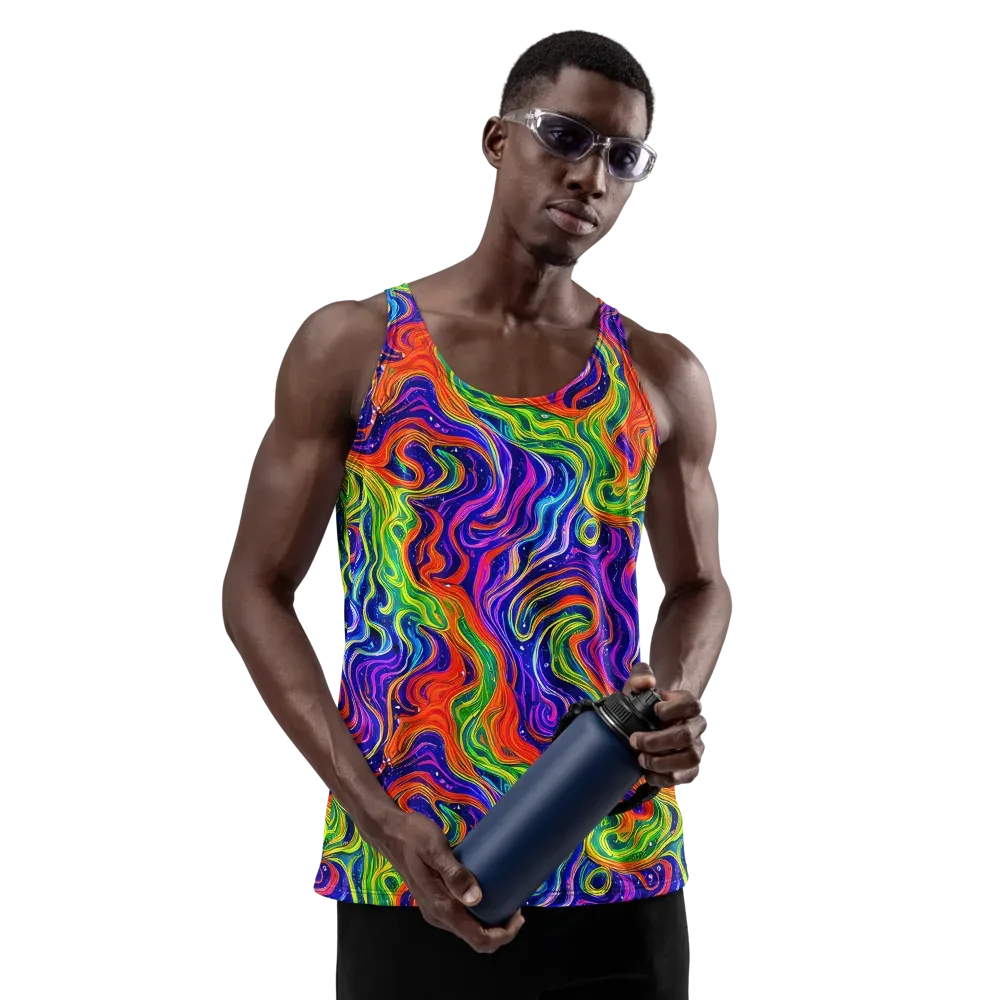 Kaleidoscope Tide on Men's Tank Top — Front