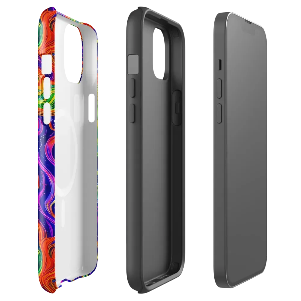 Kaleidoscope Tide on MagSafe Tough Case for iPhone® — Front