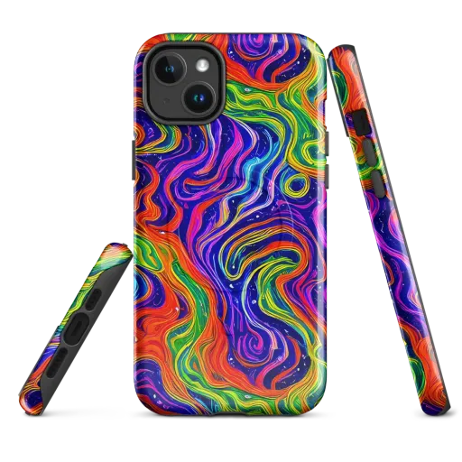 Kaleidoscope Tide on a MagSafe Tough Case for iPhone®