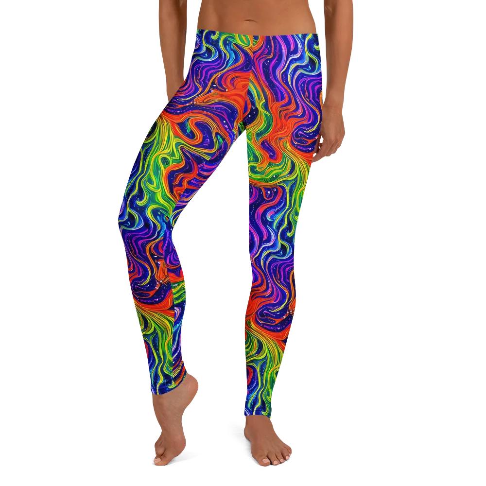 Kaleidoscope Tide on Leggings — Front