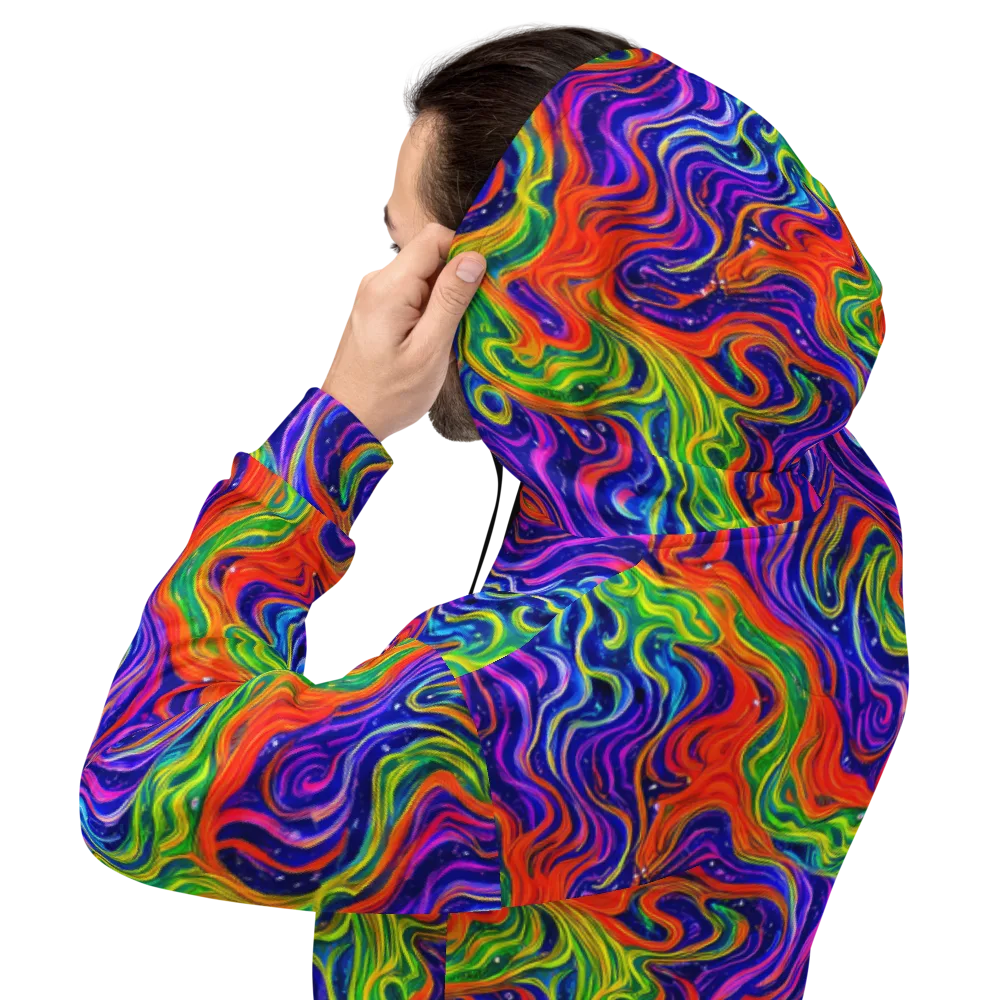 Kaleidoscope Tide on Hoodie — Back