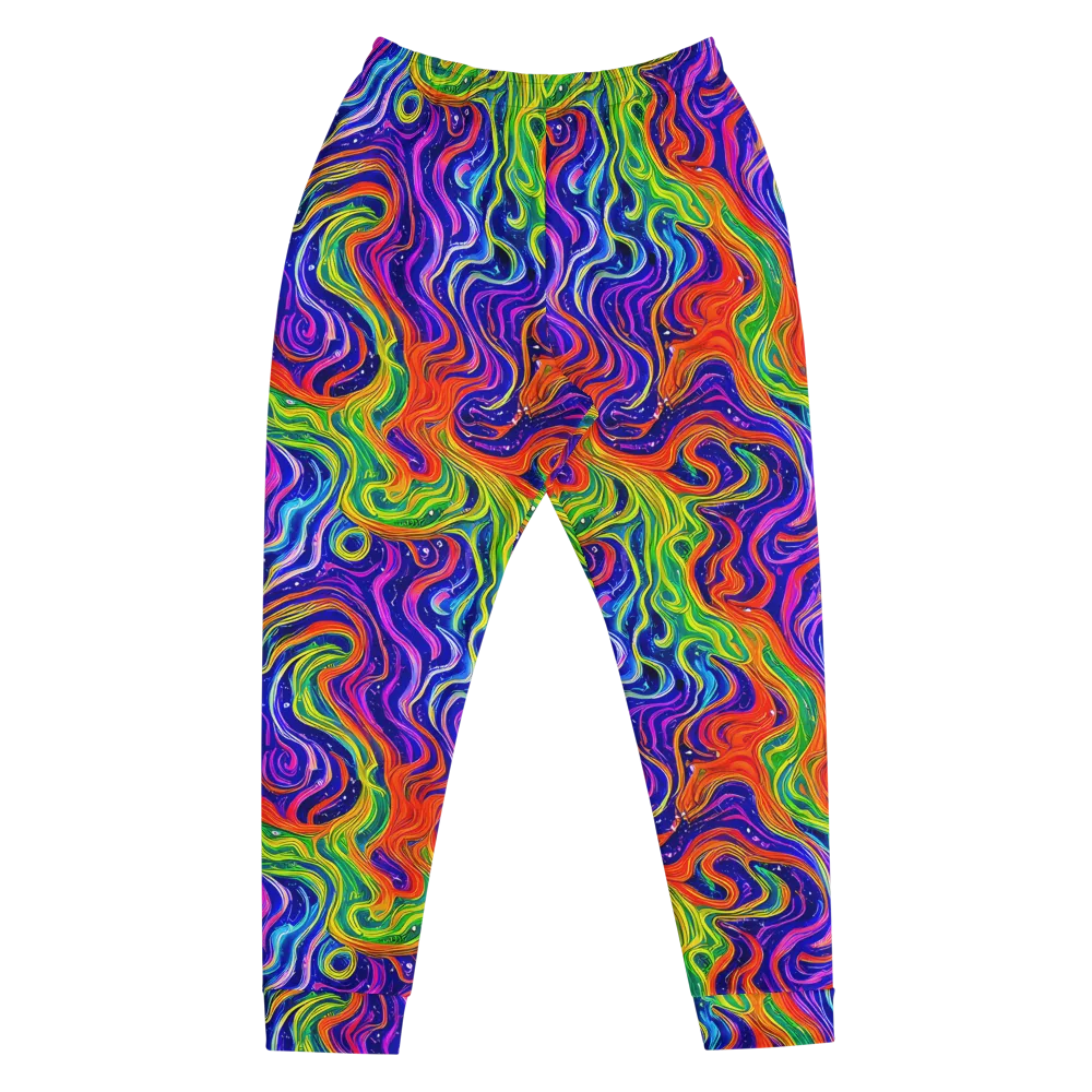 Kaleidoscope Tide on Men's Joggers — Front