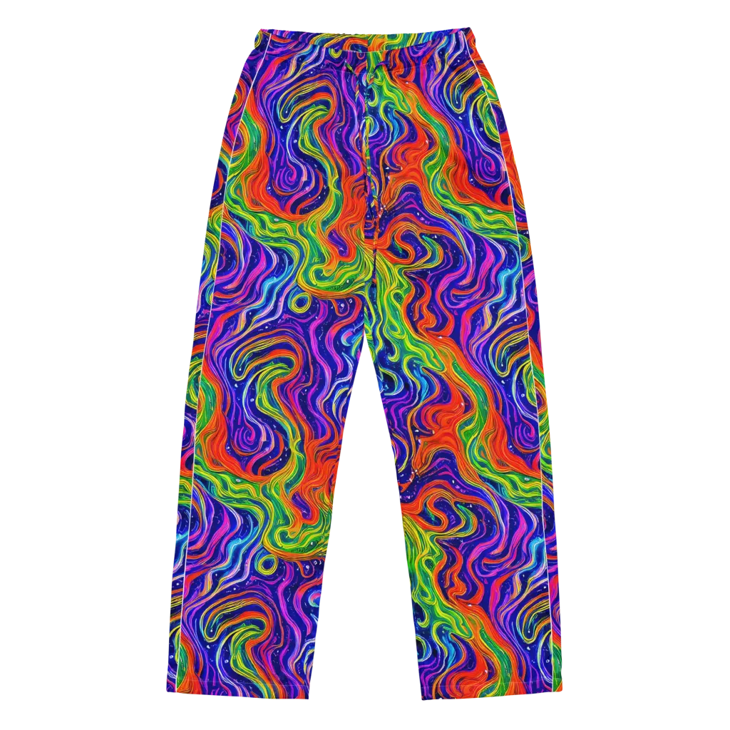Kaleidoscope Tide on Women's Pajama Pants — Front
