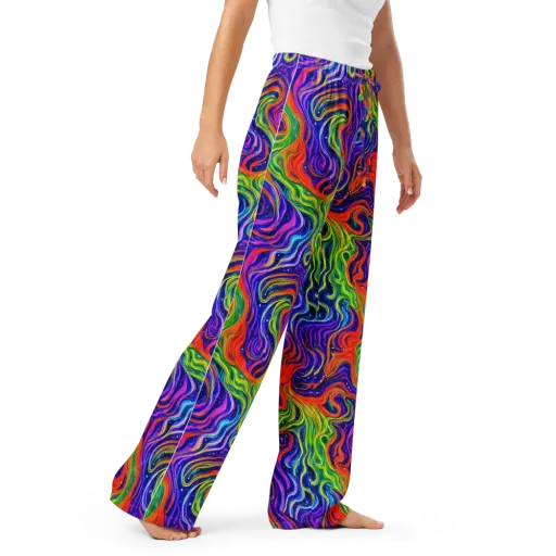 Kaleidoscope Tide on a Women's Pajama Pants