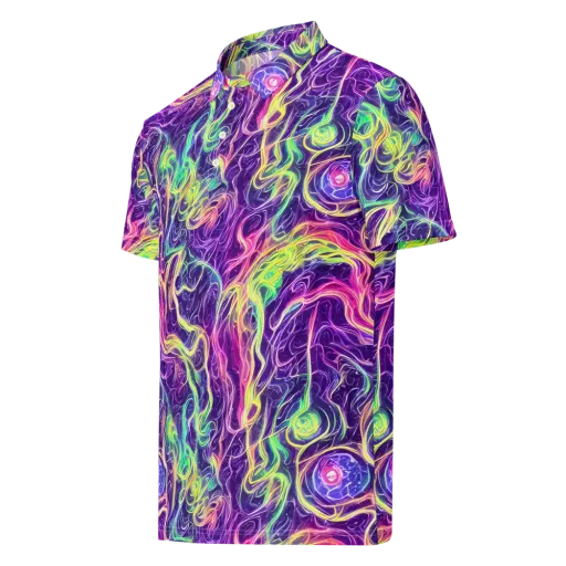 Glowstream on a Men's Slim Fit Polo Shirt