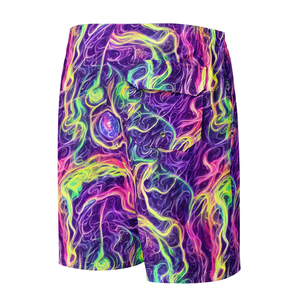 Glowstream on Men's Board Shorts — Back