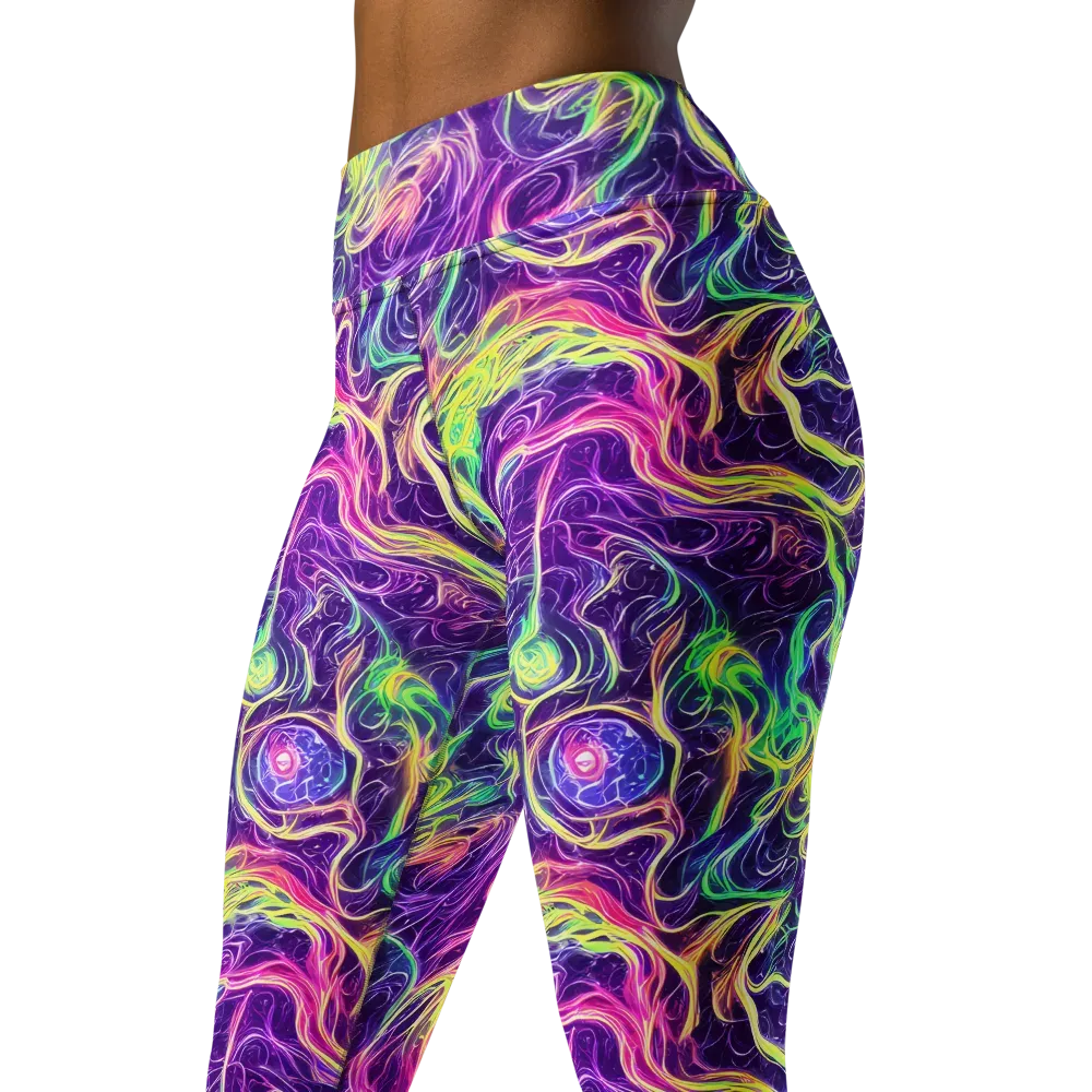 Glowstream on Yoga Leggings — Left Front