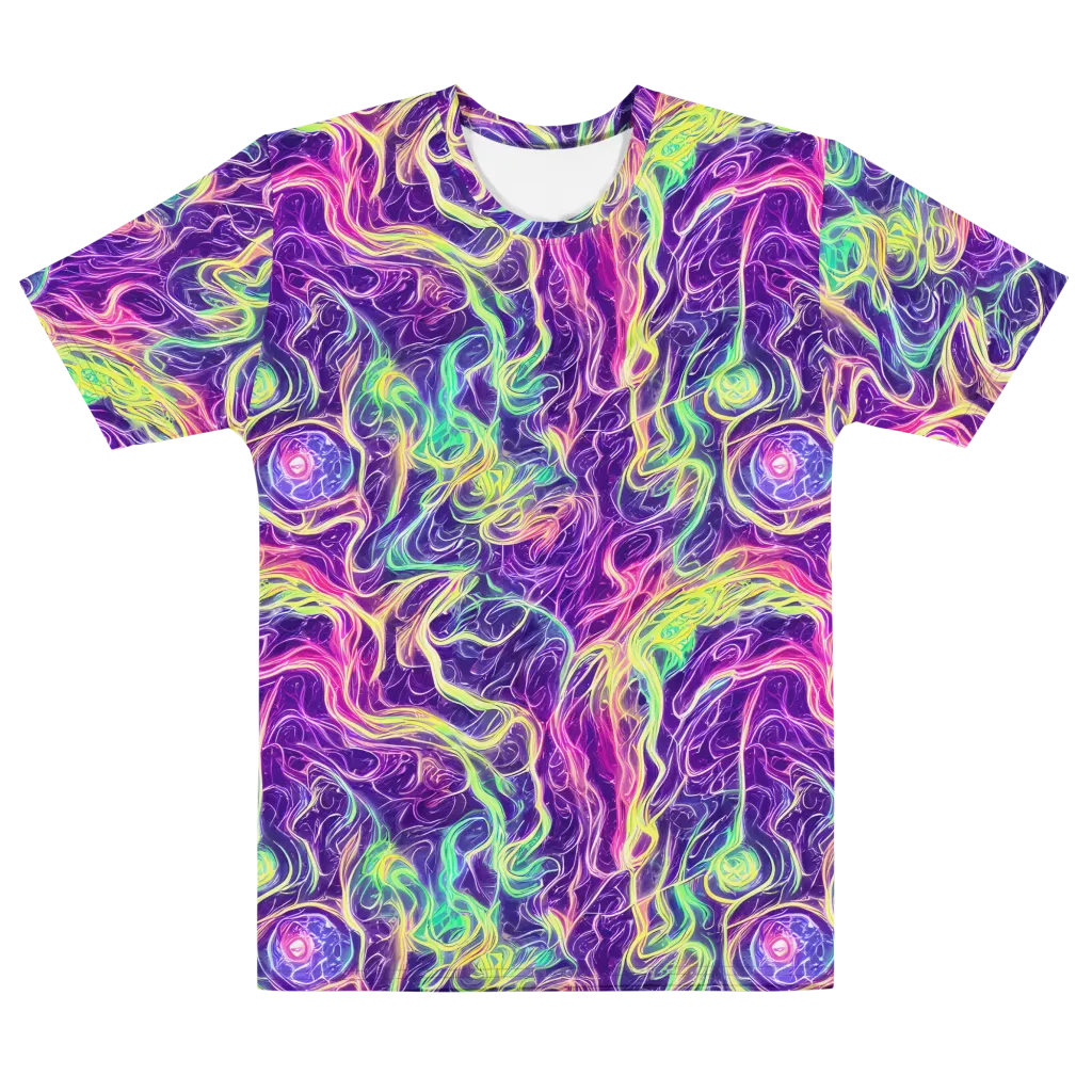Glowstream on Men's Cotton Crew Neck T-Shirt — Front