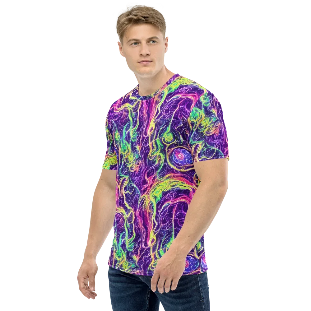Glowstream on Men's Crew Neck T-Shirt — Left
