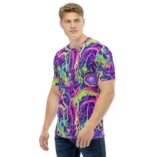 Glowstream on a Men's Crew Neck T-Shirt