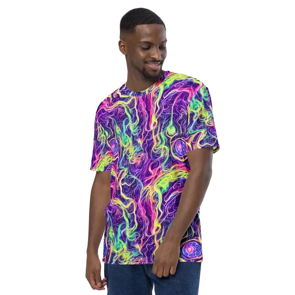 Glowstream on Men's Crew Neck T-Shirt — Left